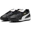 PUMA Scarpe da Calcio King Top TT Unisex 38.5, Black White Gold