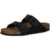 Birkenstock 551253 Arizona SFB black, Birko Flor Uomo, Black EU 37