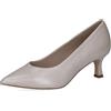 CAPRICE décolleté da Donna in Pelle, Bianco (Offwhite Perl.), 38,5 EU