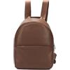 Mandarina Duck, MELLOW LEATHER BACKPACK Donna, Cioccolato al latte, Taglia Unica