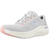 Skechers Arch Fit 2.0-Big League Scarpe da ginnasticaDonna | Glide Step Air Cooled Memory Foam No Tie Fit e suola di trazione flessibile