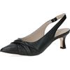 CAPRICE décolleté da Donna in Pelle, Nero (Black Nappa), 38 EU