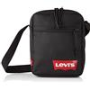 Levi's Mini Crossbody Solid (Red Batwing), Borsa Uomo, Regular Black, Taglia unica