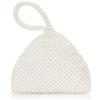 BABEYOND Pochette da sera da donna, elegante, con perle, a triangolo, per matrimoni, feste, balli studenteschi, Perla, Taglia unica