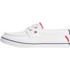 Tommy Hilfiger TH Boat Vulc Sneaker Canvas Fm0fm05877, Basso Top Uomo