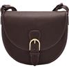 Fossil Everleigh Borsa in pelle o cotone per donna, Marrone castagna, 20.32cm L × 7.62cm W × 17.78cm H