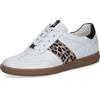 CAPRICE Sneaker da Donna in Pelle, Bianco (White Comb I), 38 EU