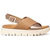 Geox Sandalo da donna D XAND 2.1S E Wedge, beige/DK beige, 38 EU