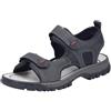 Rieker Sandali da trekking da uomo, 25055, nero, 43 EU