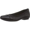 Clarks Sara bay, Ballerine Donna, Pelle Nera, 41.5 EU Stretta