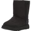 UGG Classic Weather Short, Stivali Classici, Unisex - Bambini e ragazzi, Nero, 22 EU