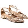 GIOSEPPO Ballerina Pelle Intrecciata BRILLION