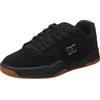 DC Shoes Dcshoes Central - Leather Shoes Scarpe da Ginnastica Uomo, Schwarz, 41 EU
