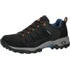 Brütting Unisex Mount Pinos Low Scarpe da Trekking, Nero/Blu/Arancione, 43 EU