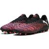 Puma Future 8 Play MG - Scarpe da Calcio Unisex, Puma Black-Puma White-Glowing Red,