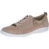 CAPRICE Sneaker da Donna Bassi in Pelle a Taglio Basso, Beige (Cream Suede), 37 EU