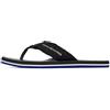 Tommy Hilfiger Uomo Infradito Leather Beach Sandal con Frange, Nero (Black), 46