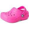 Crocs Classic Lined Clog T, Zoccoli Unisex - Bambini e Ragazzi, Pink Crush, 22/23 EU