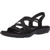 Skechers Reggae Slim Simply Stretch, Sandali Donna, Nero, 38 EU