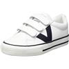victoria Sneaker TRIBU Effetto Pelle con Logo Contrasto E Chiusura A Strappo Blanco 36