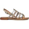 Geox Sandalo piatto da donna D Maddalusiac B, gonna/papiro, 40 EU