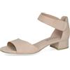 CAPRICE Donna sandalo con tacco in pelle, Beige (BEIGE SUEDE), 37,5 EU