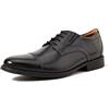 Clarks Whiddon Plain, Scarpe Stringate Derby Uomo, Black Leather, 39 EU