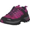 CMP Rigel Low Wmn Trekking Shoe Wp, Scarpe da trekking Donna, Pink Fluo-B.Blue, 37 EU