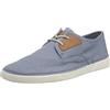 Clarks Men's Gereld Tie Sneaker, Blue Textile, 10.5 UK Narrow