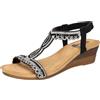 2Go Fashion 8910-811, Sandali con Tacco Donna, Nero, 41 EU