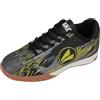 JAKO J-Si Stepover, Scarpe da Ginnastica per Ambienti Interni Unisex-Adulto, Jet Black Neon Yellow, 44 EU