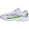 Adidas Donna Courtquick W Padel, Cloud White/Silver Metallic/Lucid Lemon, 42 2/3 EU
