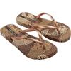 Ipanema Animal Print Vi Fem, Infradito Donna, Beige, oro, marrone, 35 EU