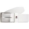 Tommy Hilfiger Cintura Uomo Adan 3,5 cm Cintura in Pelle, Bianco (Th Optic White), 115 cm
