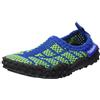 Playshoes Calzature da Mare a Maglia con Protezione UV, Scarpe da Acqua Unisex - Bambini e ragazzi, Blu/Verde (Blau/Gruen 791), 20/21 EU