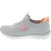 Skechers Donna Summits Top Player Scarpe da ginnastica, Gray Knit/ Pink & Coral Trim, 43 EU