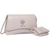 Replay Borsa a tracolla da donna con dettaglio catena, colore grigio (Lt Grey 020), taglia unica