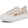 Blowfish Malibu Sneaker Sadie-Sun Donna, Tela Deserto Bianco, 42 EU