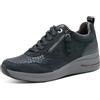 Tamaris Comfort Sneaker da Donna Bassi con Lacci e Cerniera