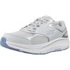Skechers Sneaker Go Run Consistent 2.0 da Donna, Pelle Blu Chiaro Finiture Argento, 41 EU