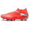 PUMA Future 9 Match FG/AG, Scarpe da Calcio Unisex Adulto, Rosso Brillante Bianco Nero Argento, 46.5 EU, Rosso Brillante Puma Bianco Puma Nero Puma Argento, 46.5 EU