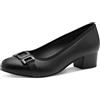 Jana décolleté da Donna Tacco Basso vegane, Nero (Black), 38 EU