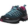 CMP Rigel Low Wmn Trekking Shoe Wp, Scarpe da trekking Donna, Deep Lake-Acqua, 37 EU