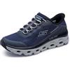 Skechers Uomo Glide-Step Sole Glover Peak Slip-In ALLENATRICE, Navy Textile/Synthetic/Trim, 41 EU
