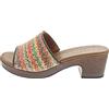 MARCO TOZZI sandalo da donna morbido plantare Feel Me vegano fodera interna morbida elegante, marrone (MOCCA MULTI), 40 EU