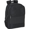 safta | Zaino per laptop da 13,3 pollici Business Black Design Executive - Zaino portatile con porta USB e scomparto imbottito, leggero e funzionale, Flapcase 15, M
