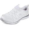 Skechers Gratis Sport, Scarpe da Ginnastica Donna, Bianco/Argento, 36 EU