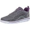 Propét TravelActiv Axial, Scarpe da Ginnastica Donna, Grigio e Viola, 38 EU Stretta