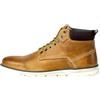JACK & JONES Jfwtubar - Barca da uomo in pelle, Honey, 41 EU