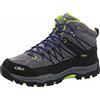 CMP Kids Rigel Mid Trekking Shoes Wp, Scarpe da trekking Unisex - Bambini e ragazzi, Graffite Marine, 41 EU